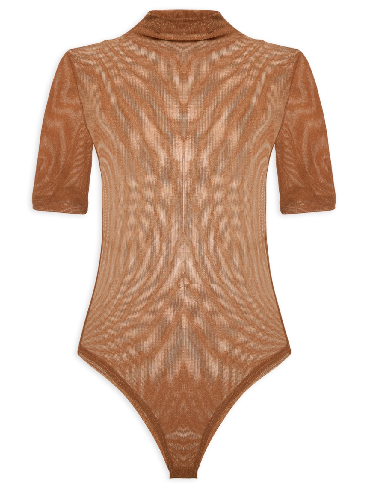 Body Em Tule - Marrom