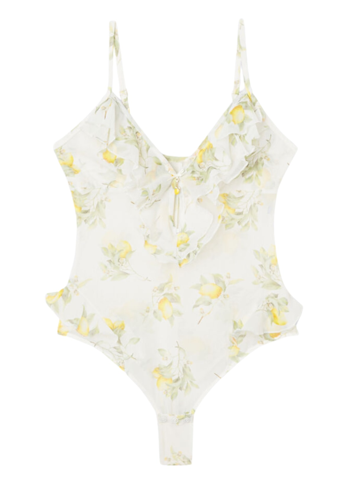 Body Em Tule Vacanze Italiane - Amarelo