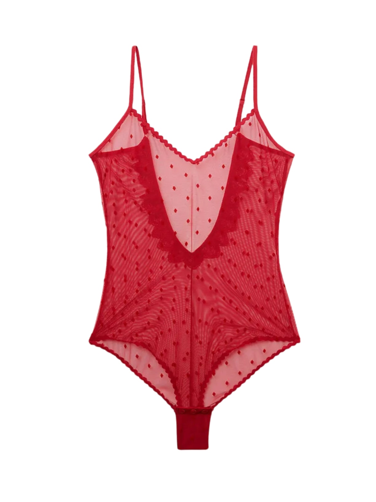Body Em Tule Winter Of Love - Vermelho