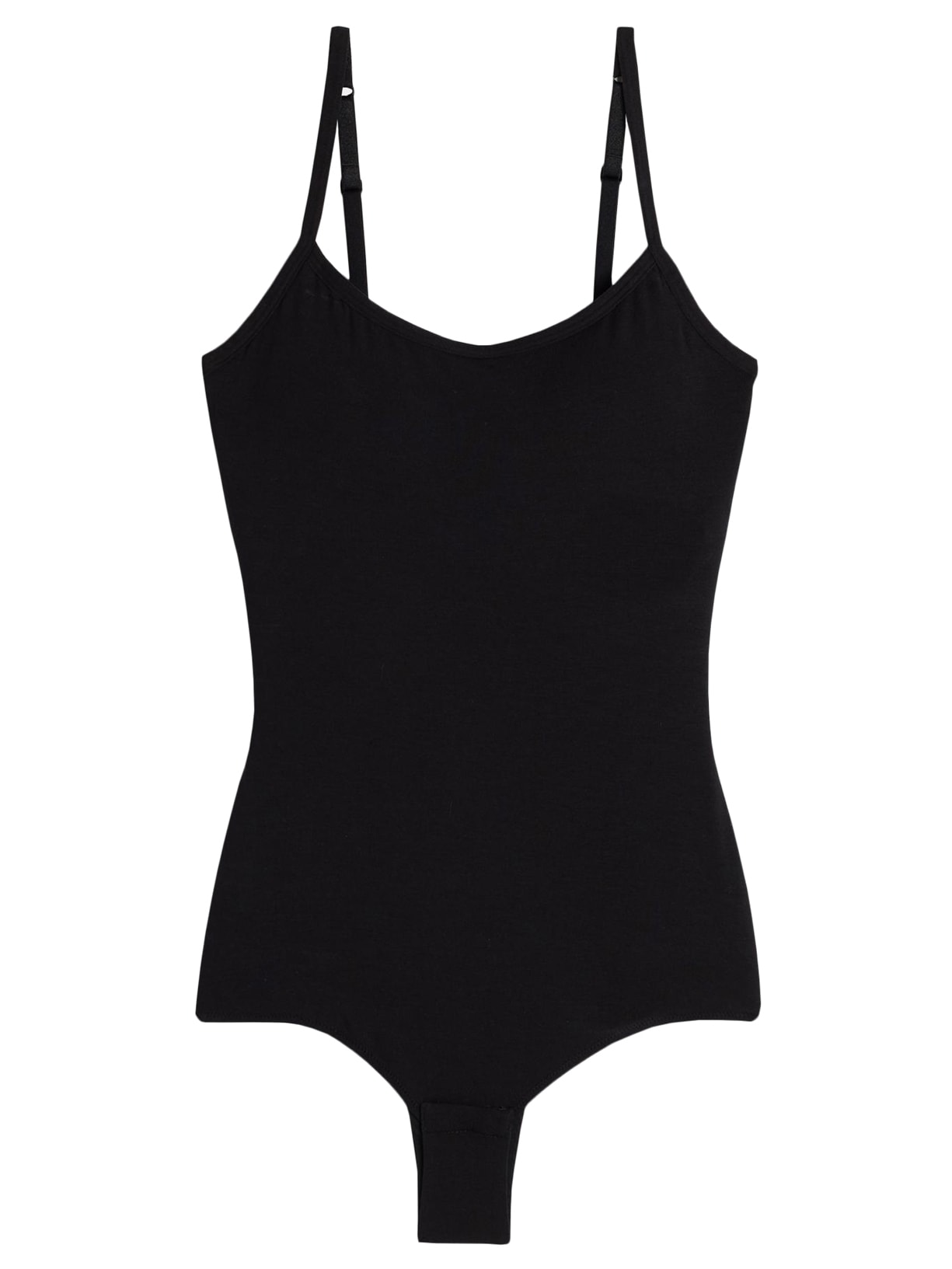 Body Estruturado De Micromodal - Preto