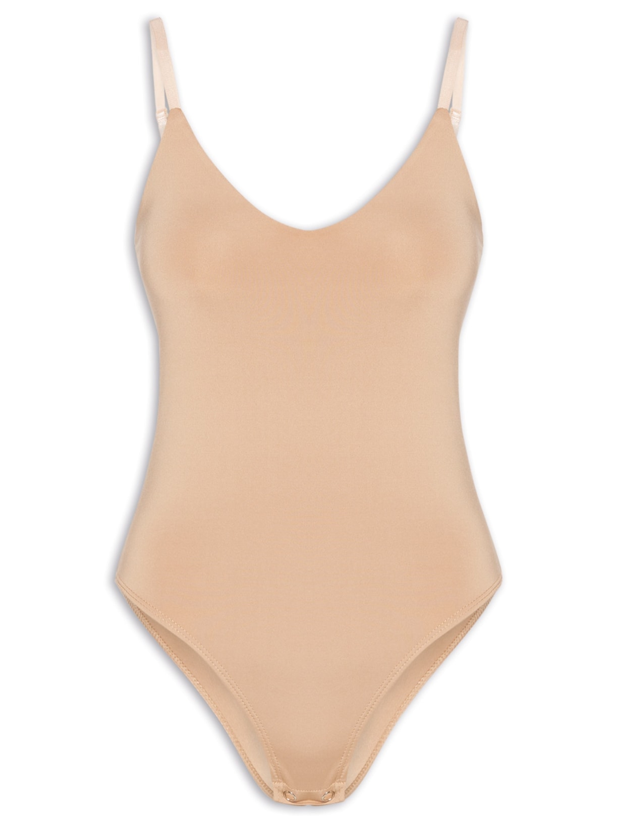 Body Feminino Alças Finas Reguláveis - Bege