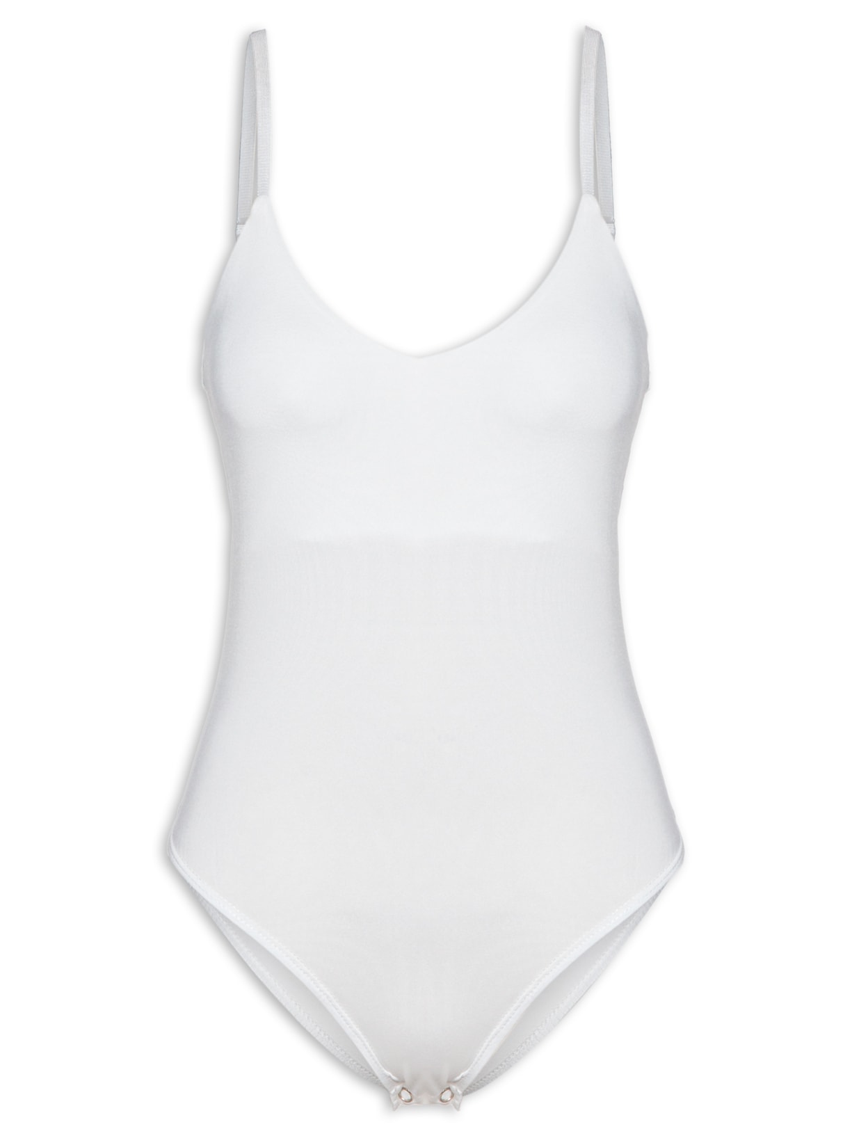 Body Feminino Alças Finas Reguláveis - Off White