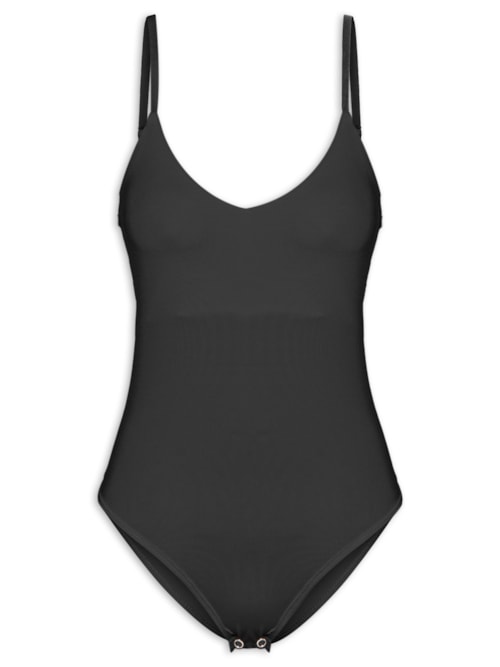 Body Feminino Alças Finas Reguláveis - Preto