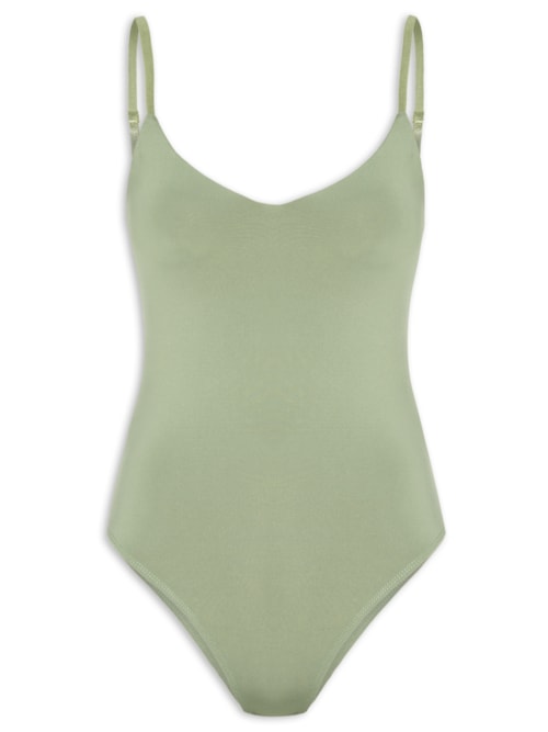 Body Feminino Alças Finas Reguláveis - Verde