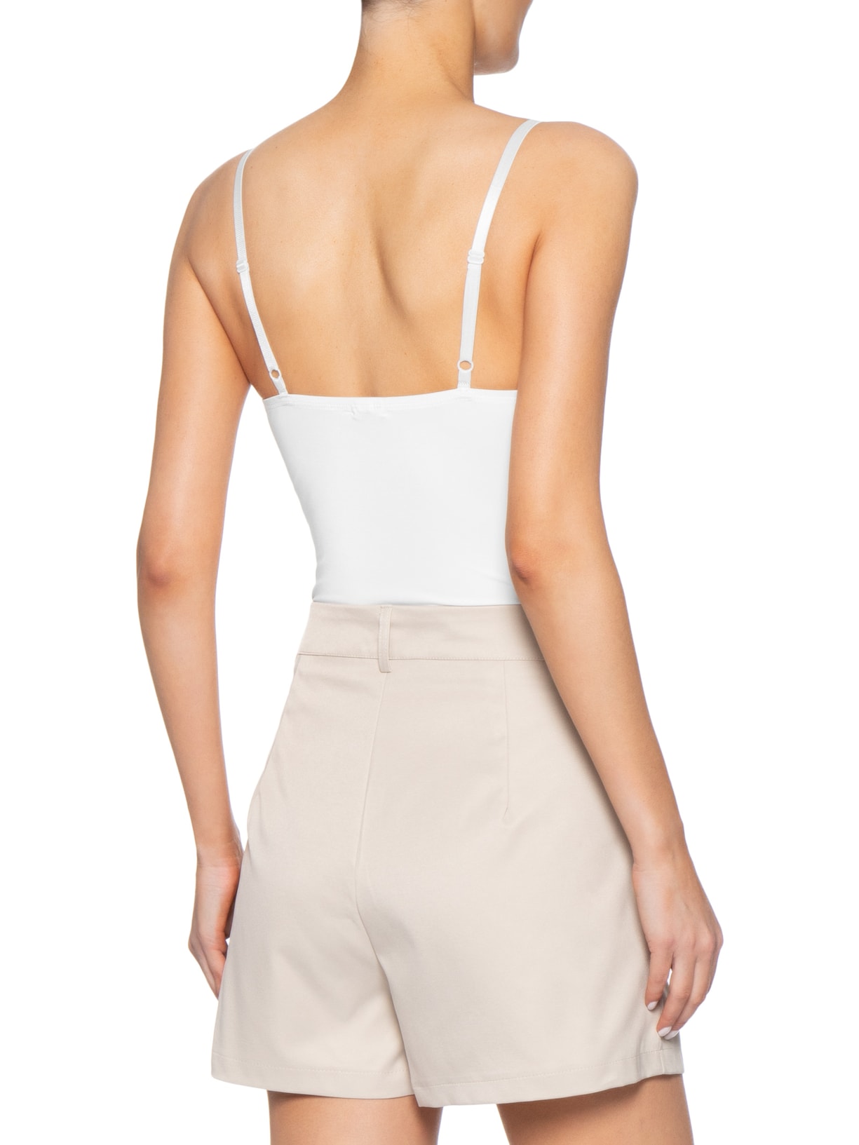 Body Feminino Alcinha Básico Branco Basiq