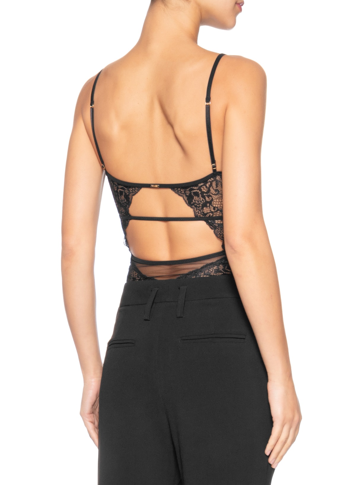 Body Feminino Alcinha Preto Valisere