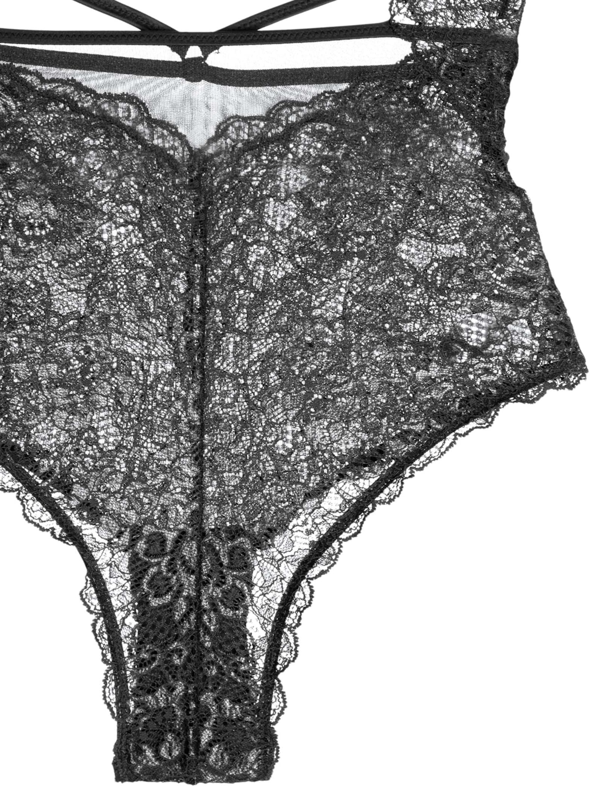 Body Feminino Alcinha Preto Valisere