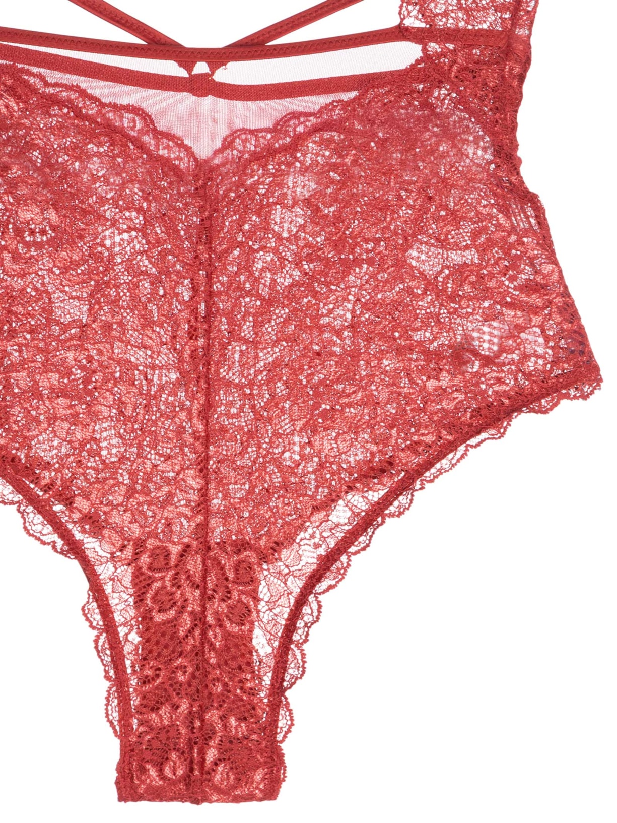 Body Feminino Alcinha Vermelho Valisere