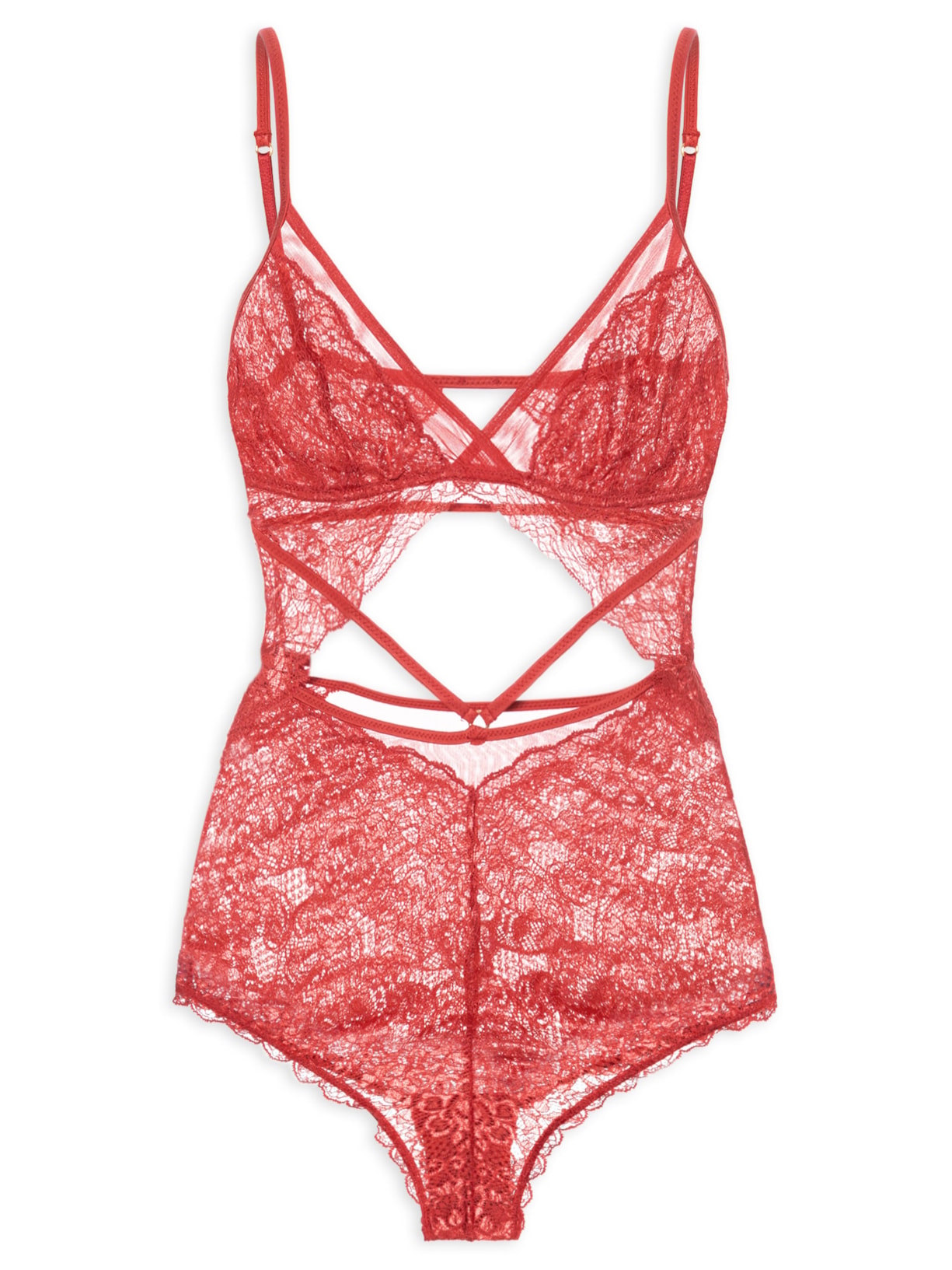 Body Feminino Alcinha Vermelho Valisere