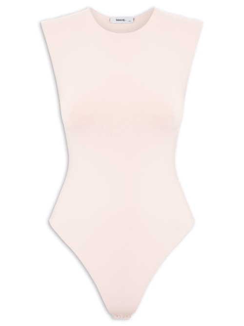 Body Feminino Básico Alça Larga – Bege