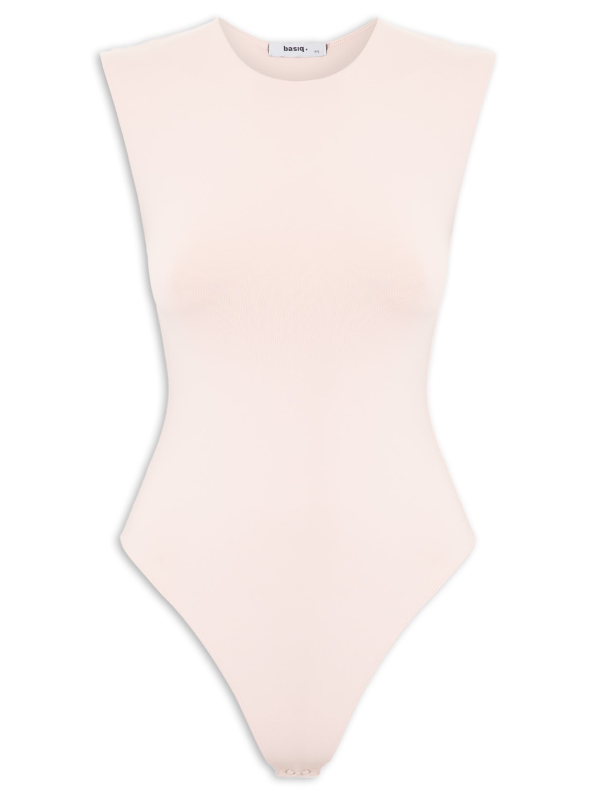 Body Feminino Básico Alça Larga Bege Basiq