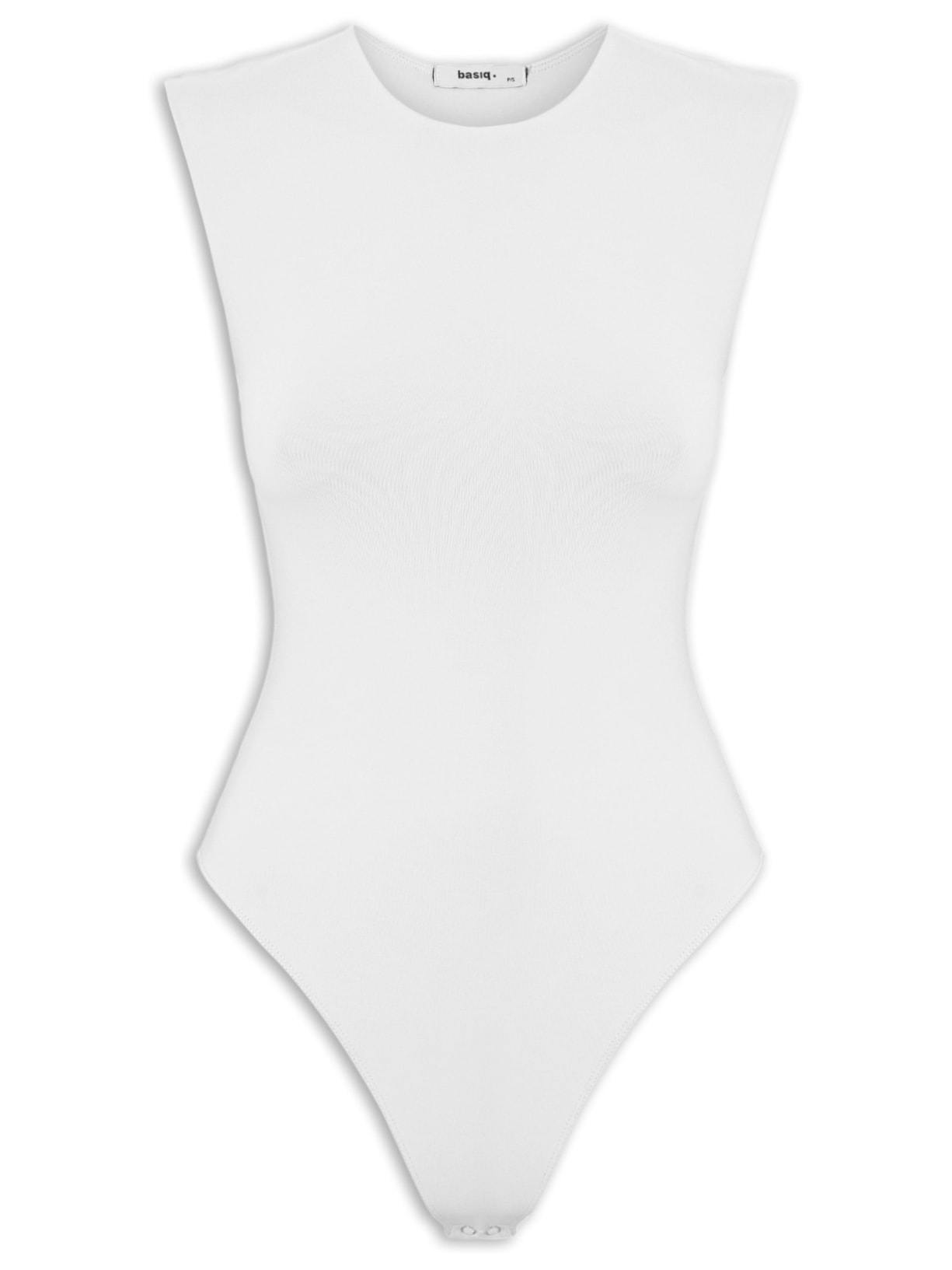 Body Feminino Básico Alça Larga Off White Basiq