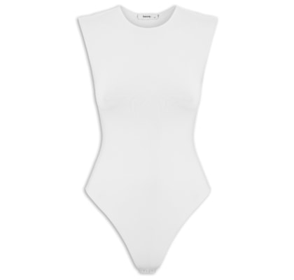 Body Feminino Básico Alça Larga - Off White
