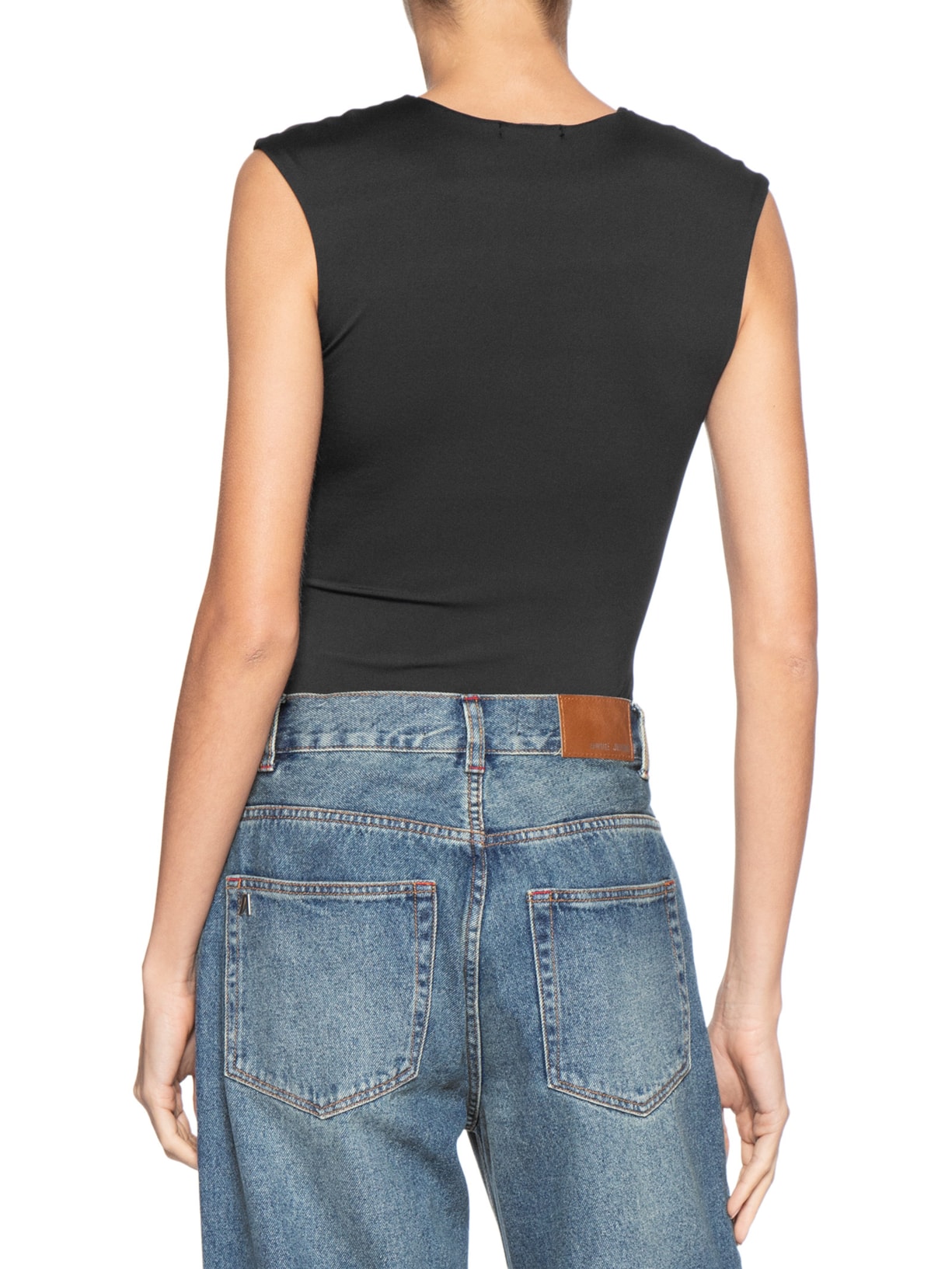 Body Feminino Básico Alça Larga Preto Basiq