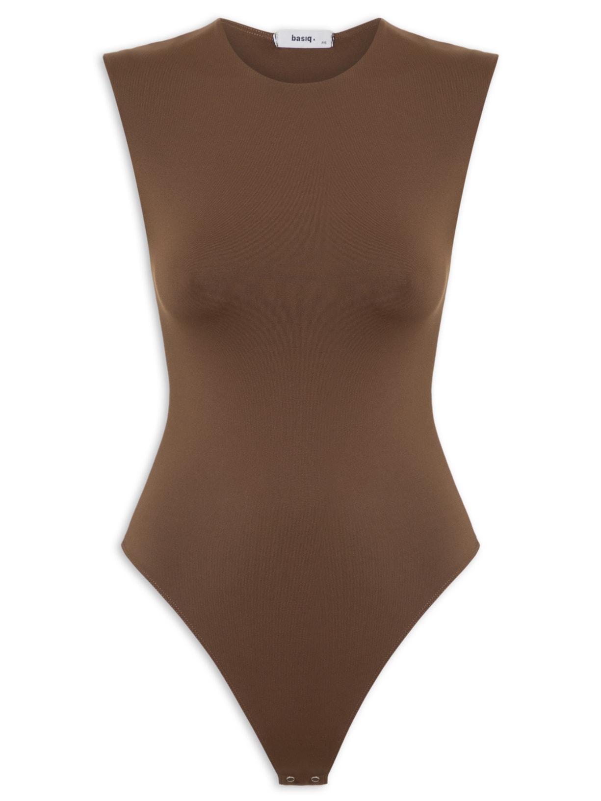 Body Feminino Básico Alça Larga – Marrom