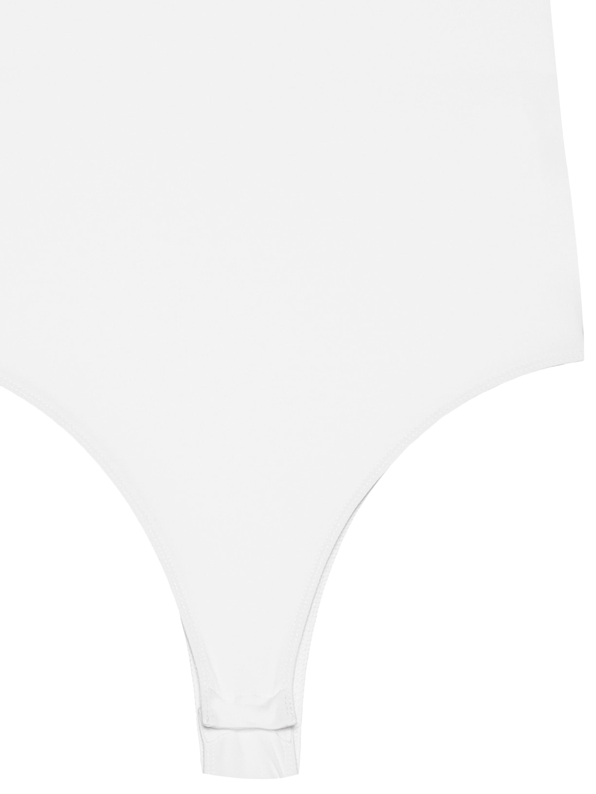 Body Feminino Básico Decote em U Off White Basiq