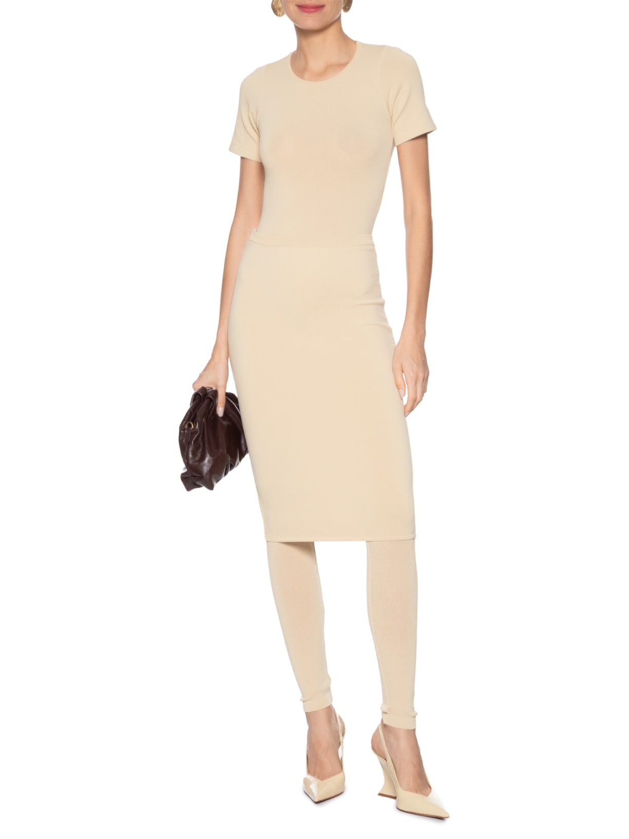 Body Feminino Bege Giomei