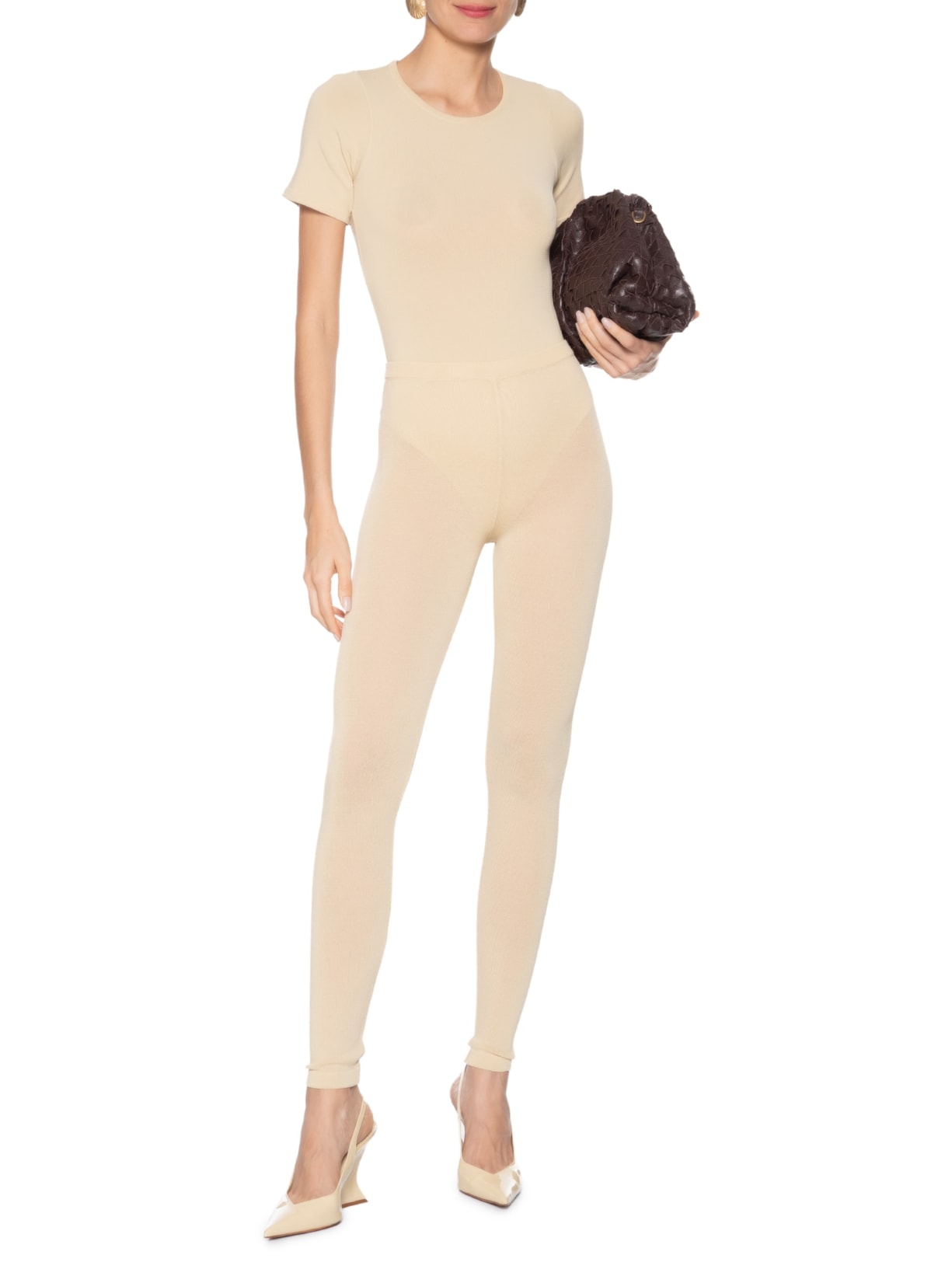 Body Feminino Bege Giomei