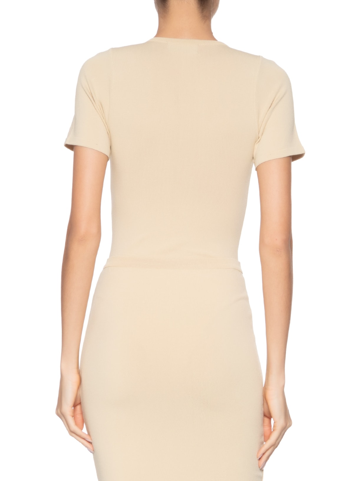 Body Feminino Bege Giomei