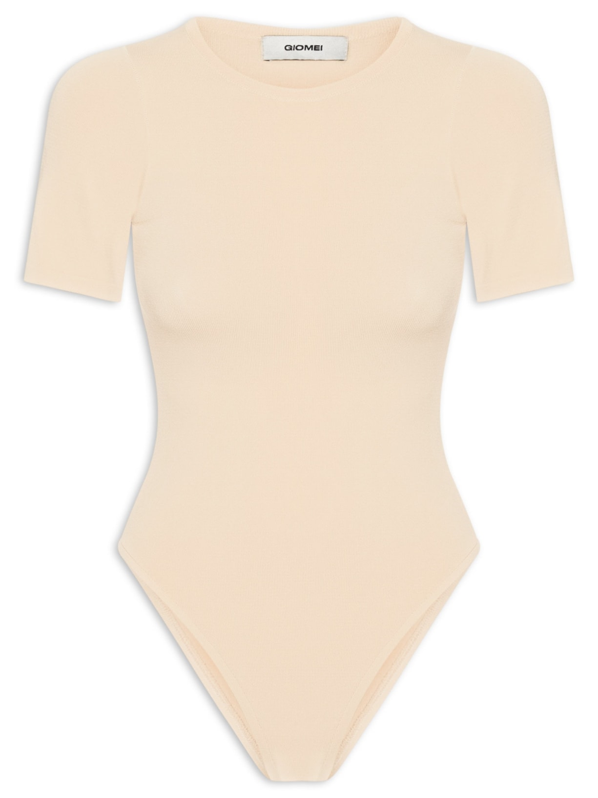 Body Feminino Bege Giomei