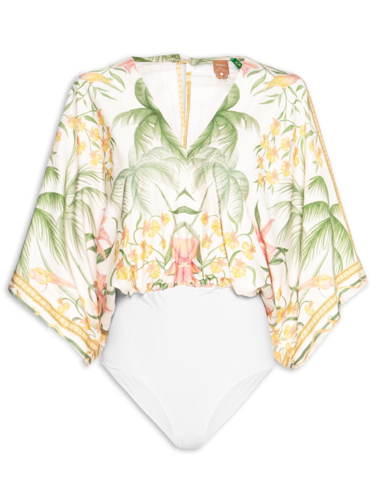 Body Feminino Capri 2 Off White Farm