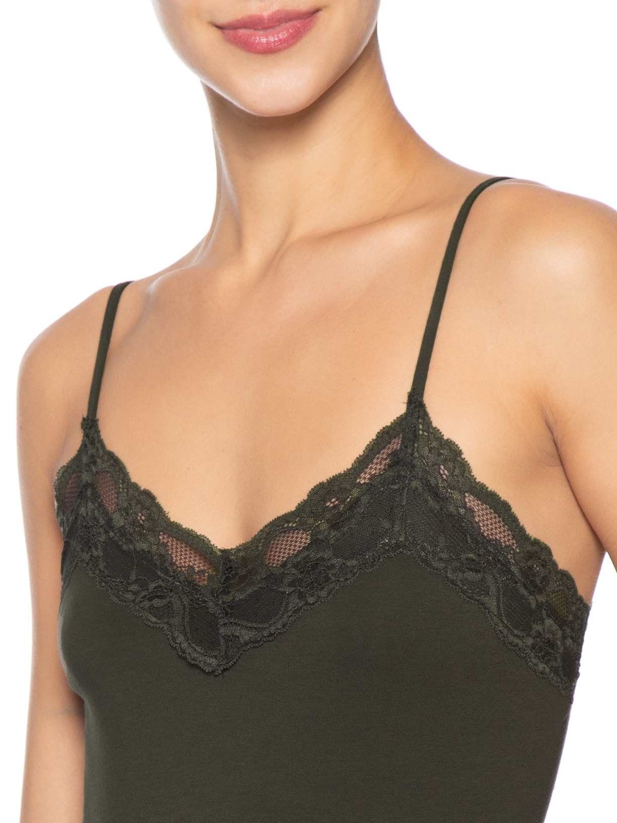 Body Feminino com Aplicação de Renda Verde Market 33