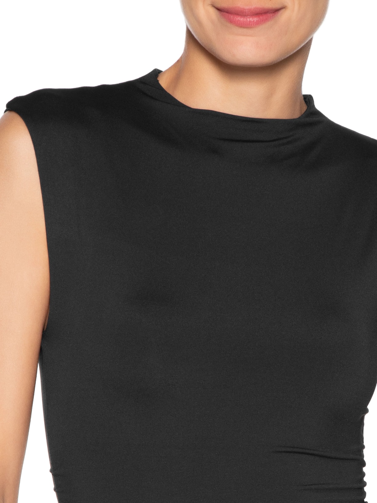 Body Feminino Com Drapeados Preto '2Essential