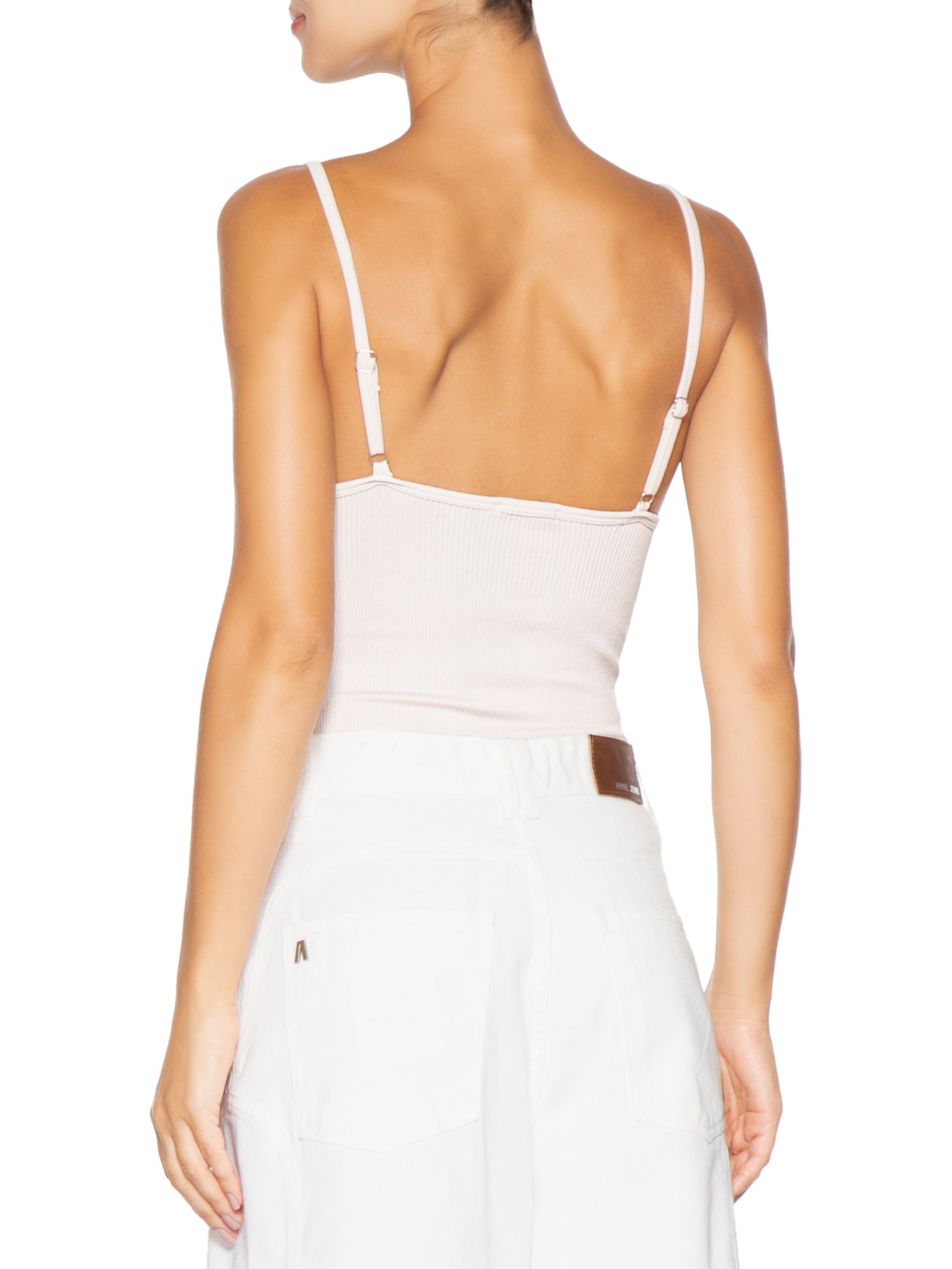 Body Feminino Comfy Alcinha Bege Basiq