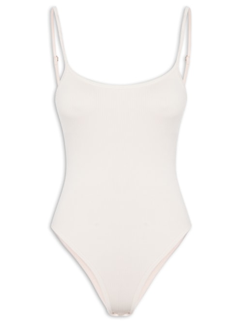 Body Feminino Comfy Alcinha - Bege