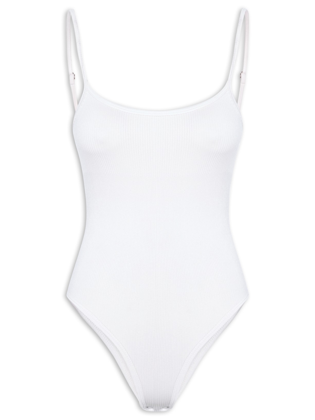 Body Feminino Comfy Alcinha Branco Basiq