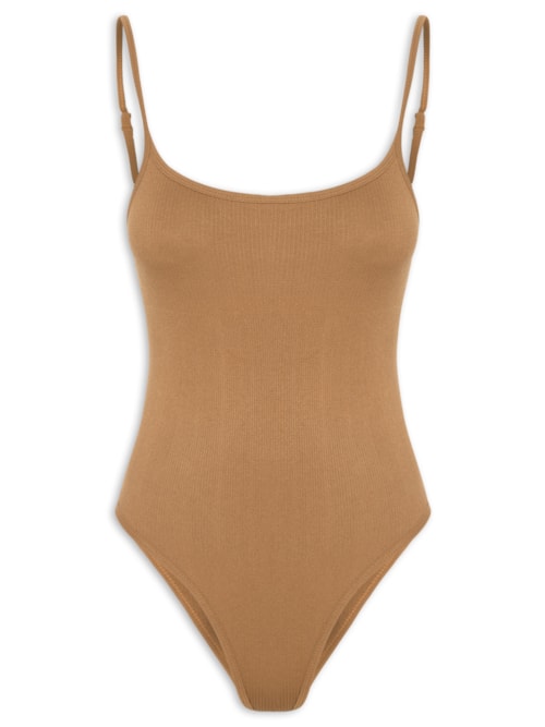 Body Feminino Comfy Alcinha - Marrom