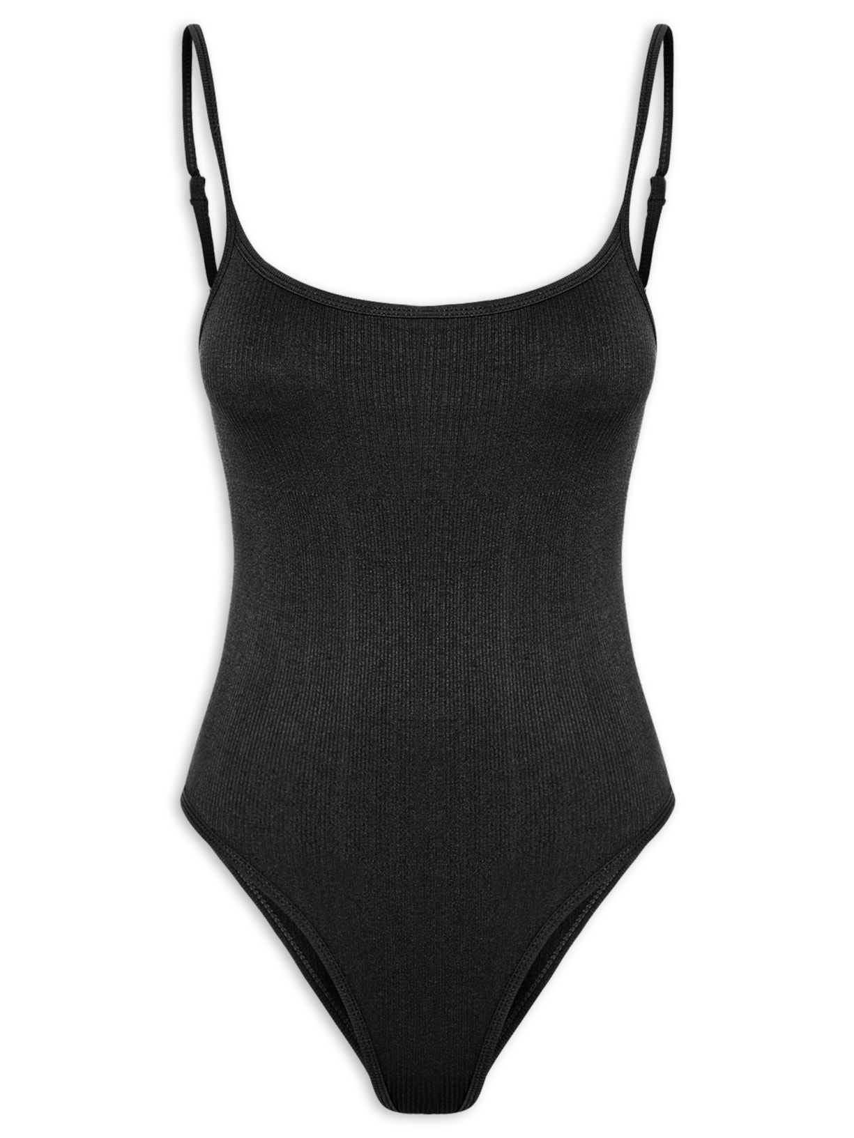 Body Feminino Comfy Alcinha Preto Basiq