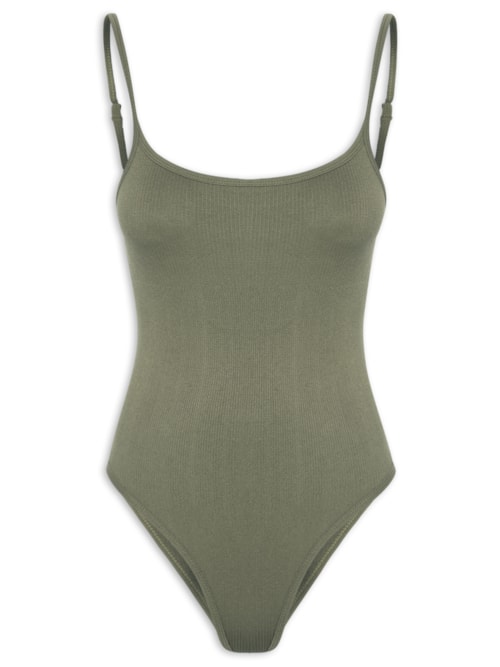 Body Feminino Comfy Alcinha - Verde