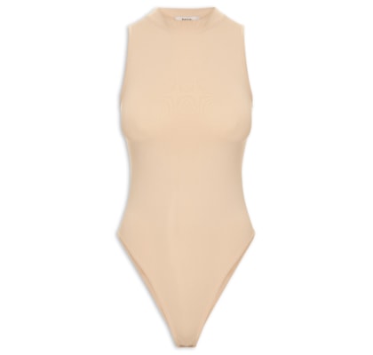 Body Feminino Comfy Em Malha - Bege