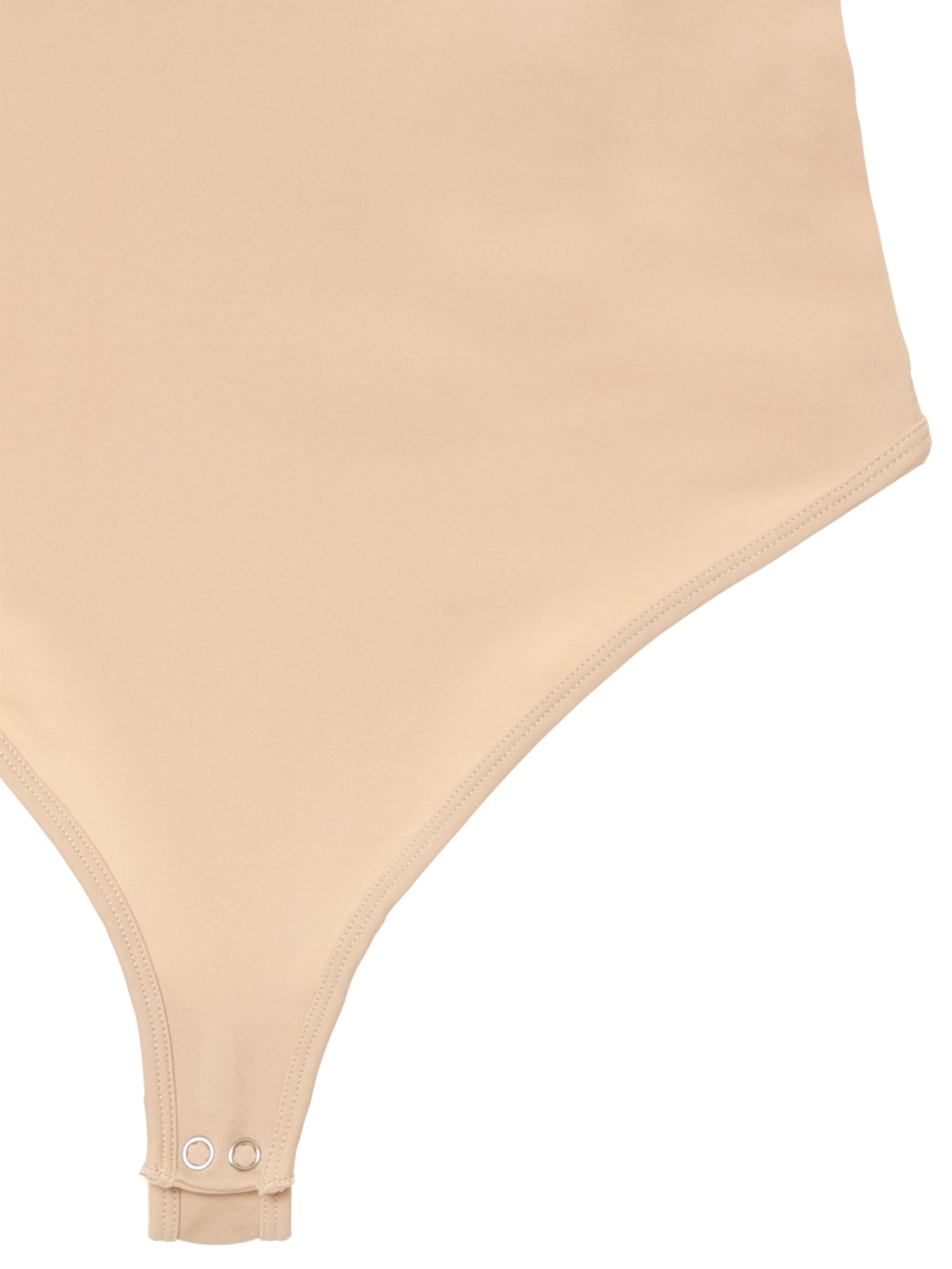 Body Feminino Comfy Em Malha Bege Basiq