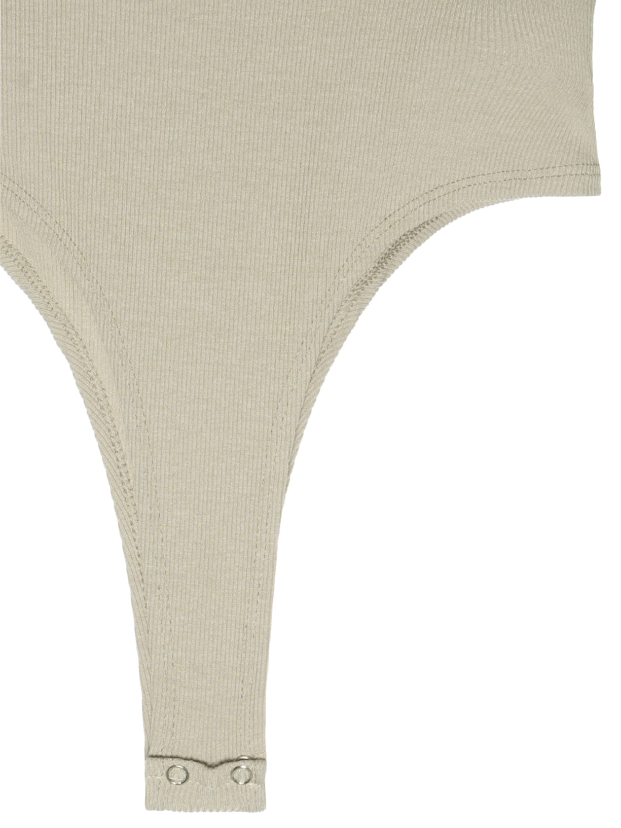 Body Feminino Decote Em U Bege Basiq