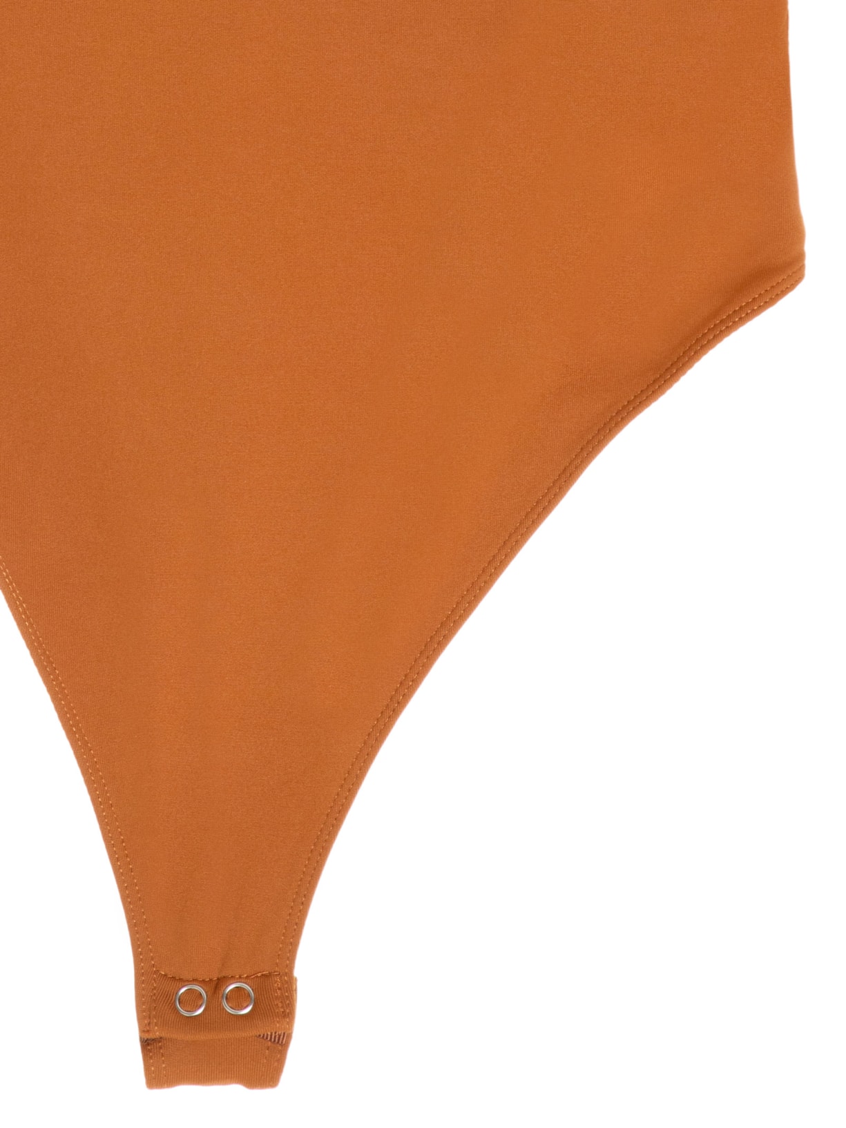 Body Feminino Decote em U Marrom Basiq