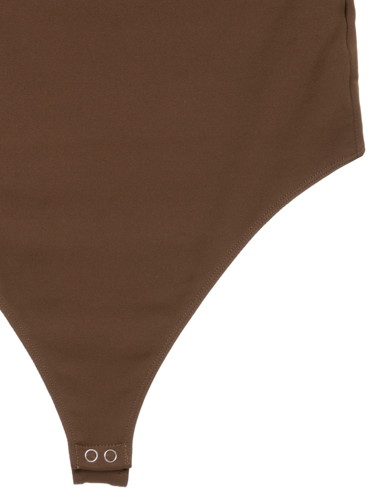 Body Feminino Decote em U Marrom Basiq