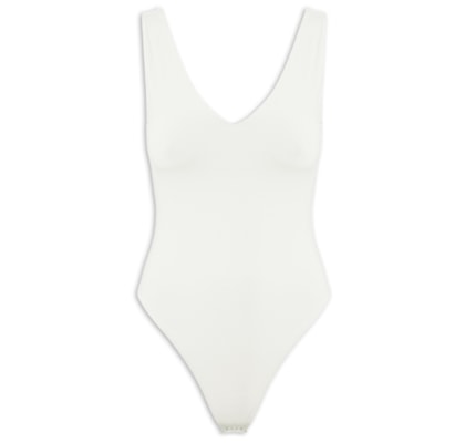Body Feminino Decote em U - Off White