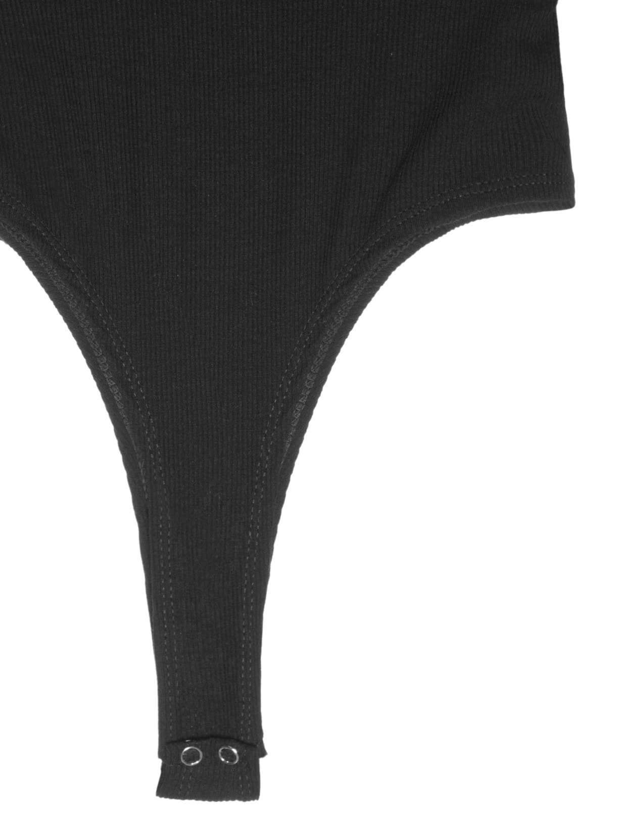 Body Feminino Decote Em U Preto Basiq