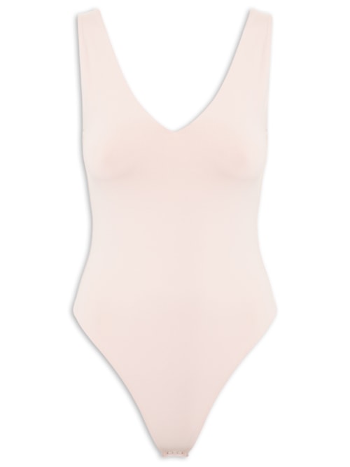 Body Feminino Decote em U – Bege