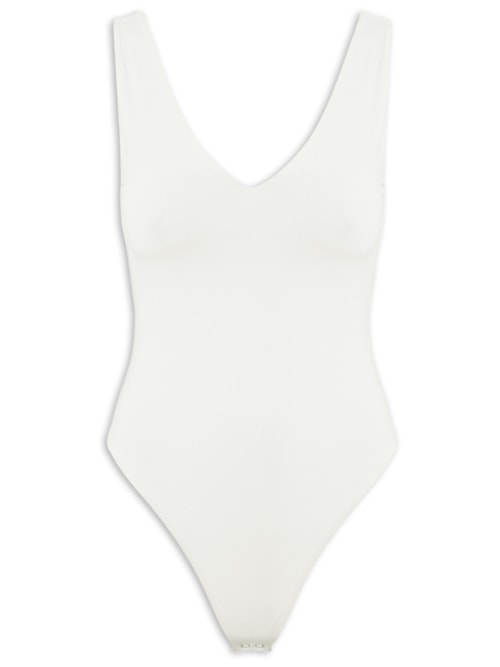 Body Feminino Decote em U – Off White