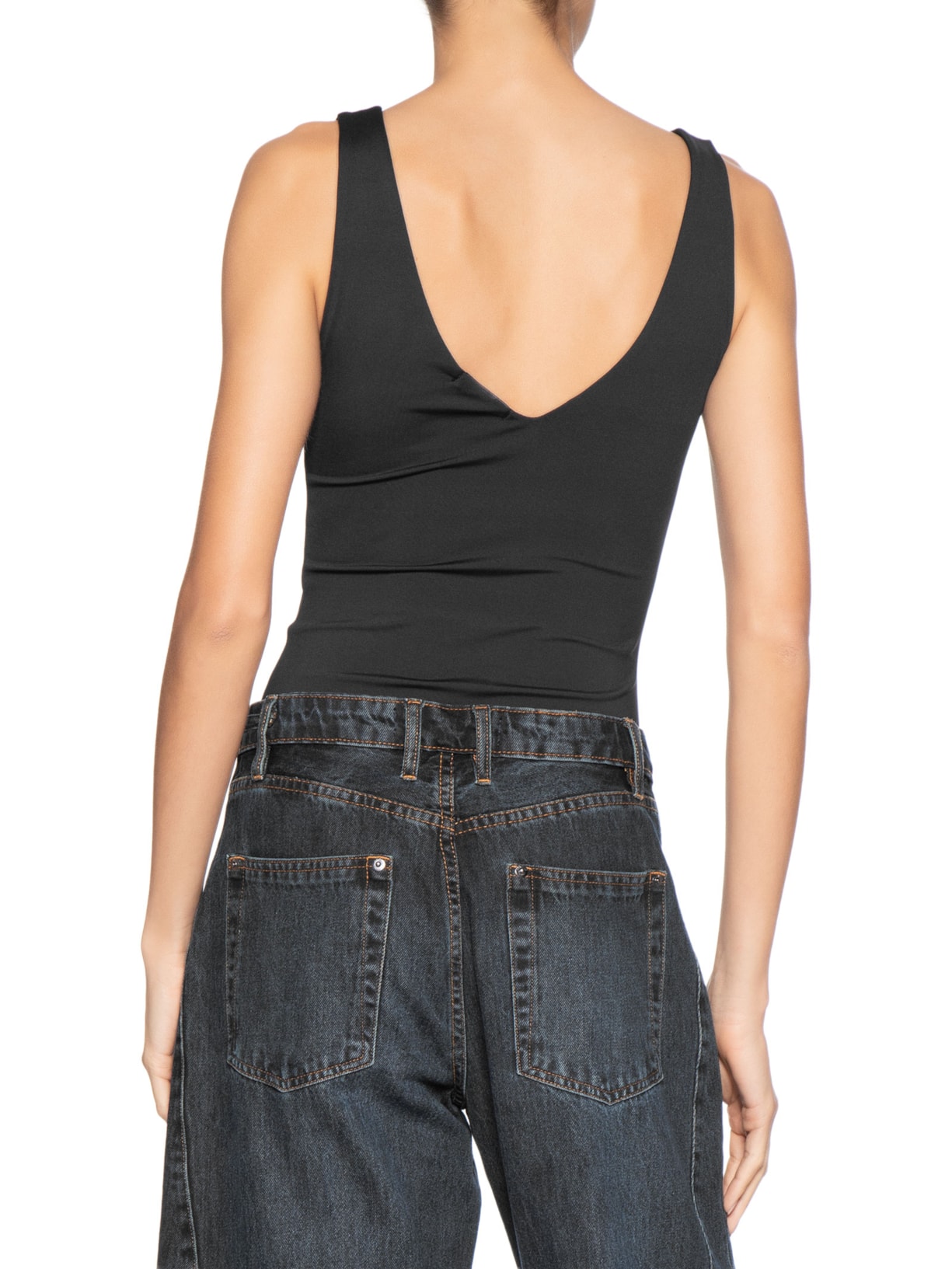 Body Feminino Decote em U – Preto Basiq