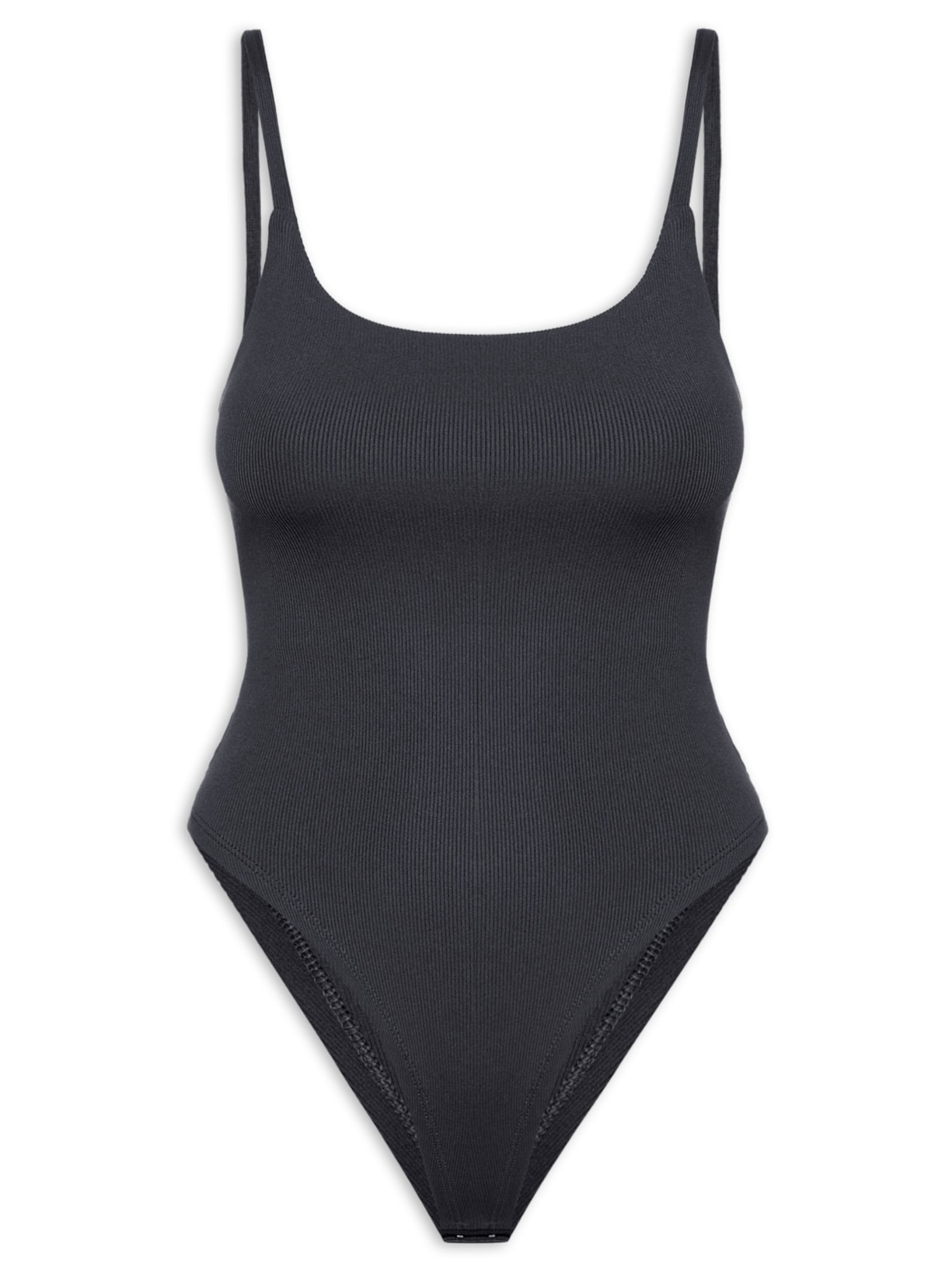 Body Feminino Decote Redondo Preto '2Essential