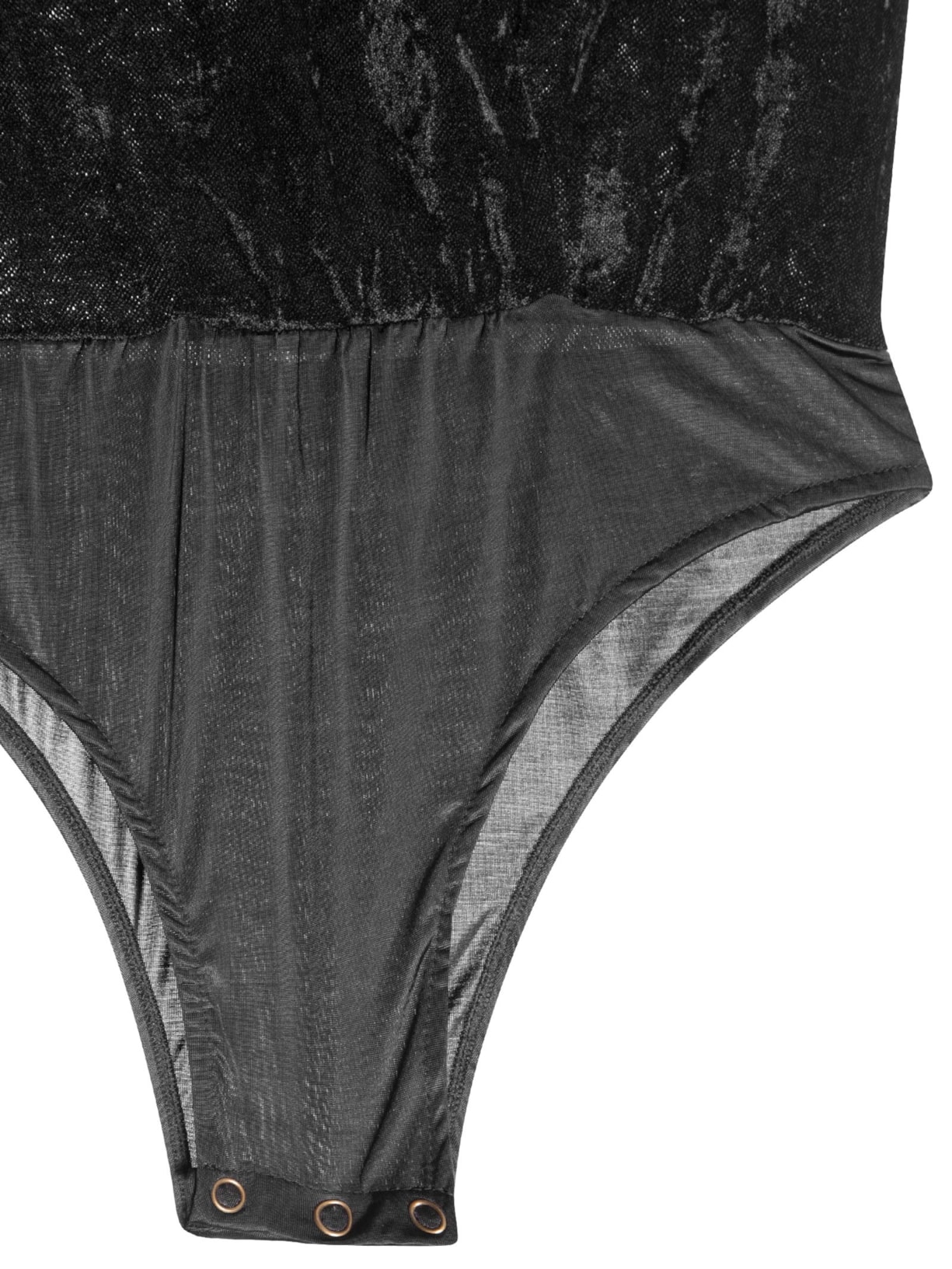 Body Feminino Decote V Tule Preto Maria Filó