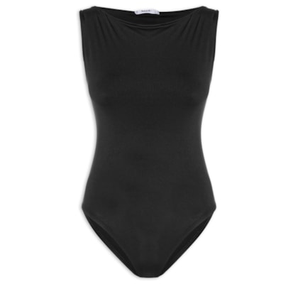 Body Feminino Drapeado - Preto