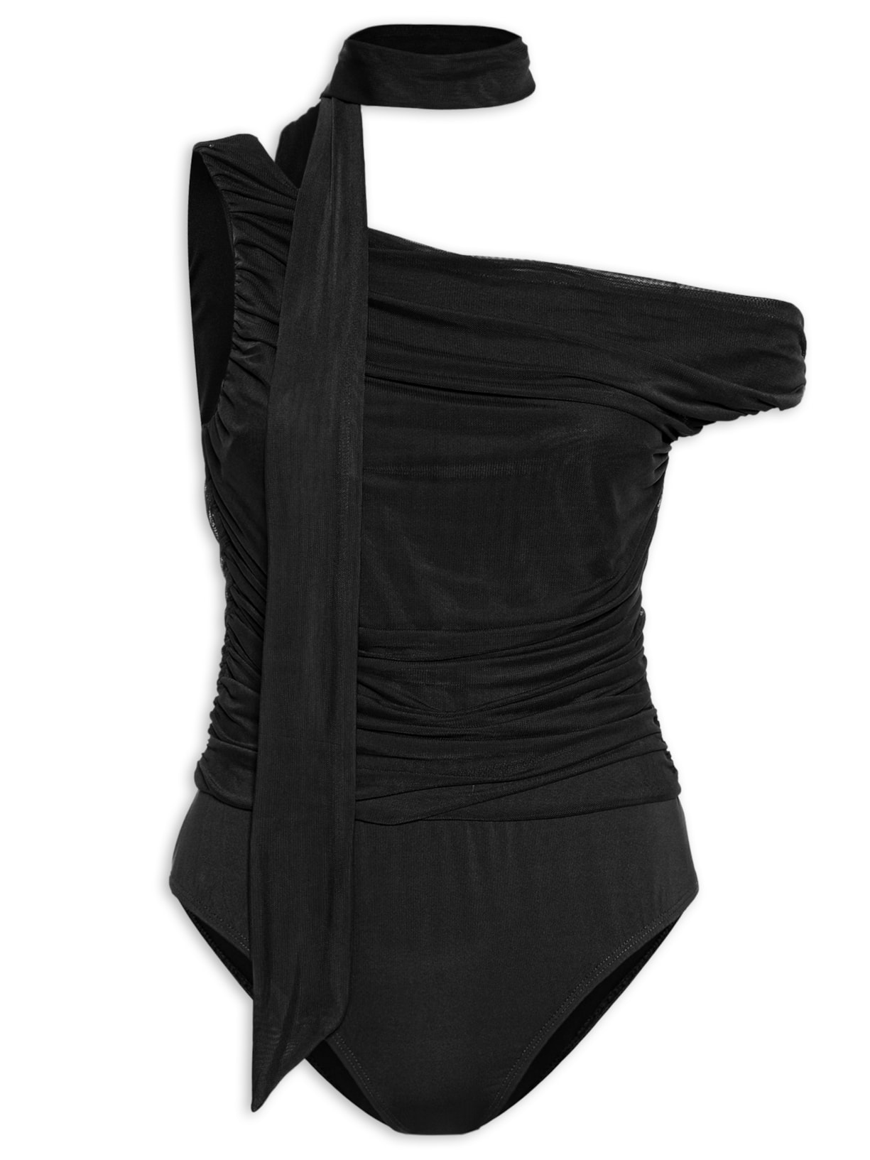 Body Feminino Drapeado Preto Market 33