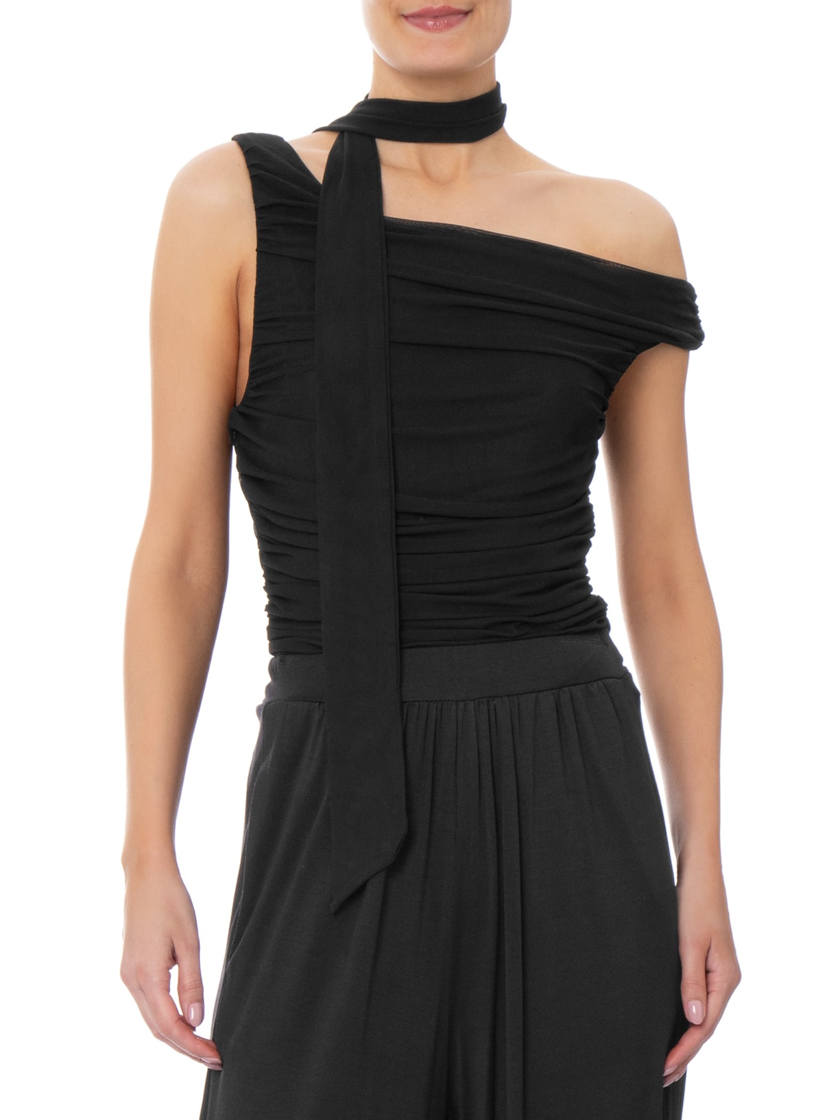 Body Feminino Drapeado Preto Market 33