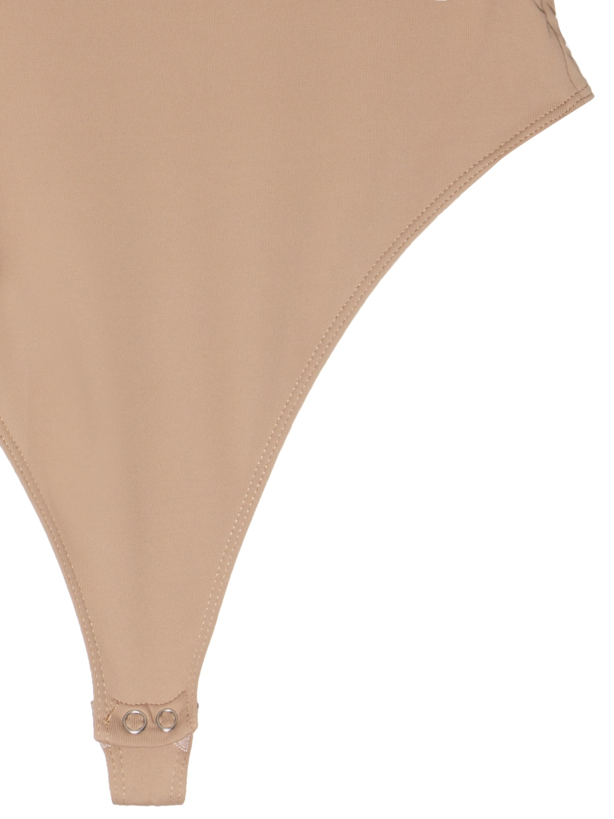 Body Feminino Em Malha Bege Market 33