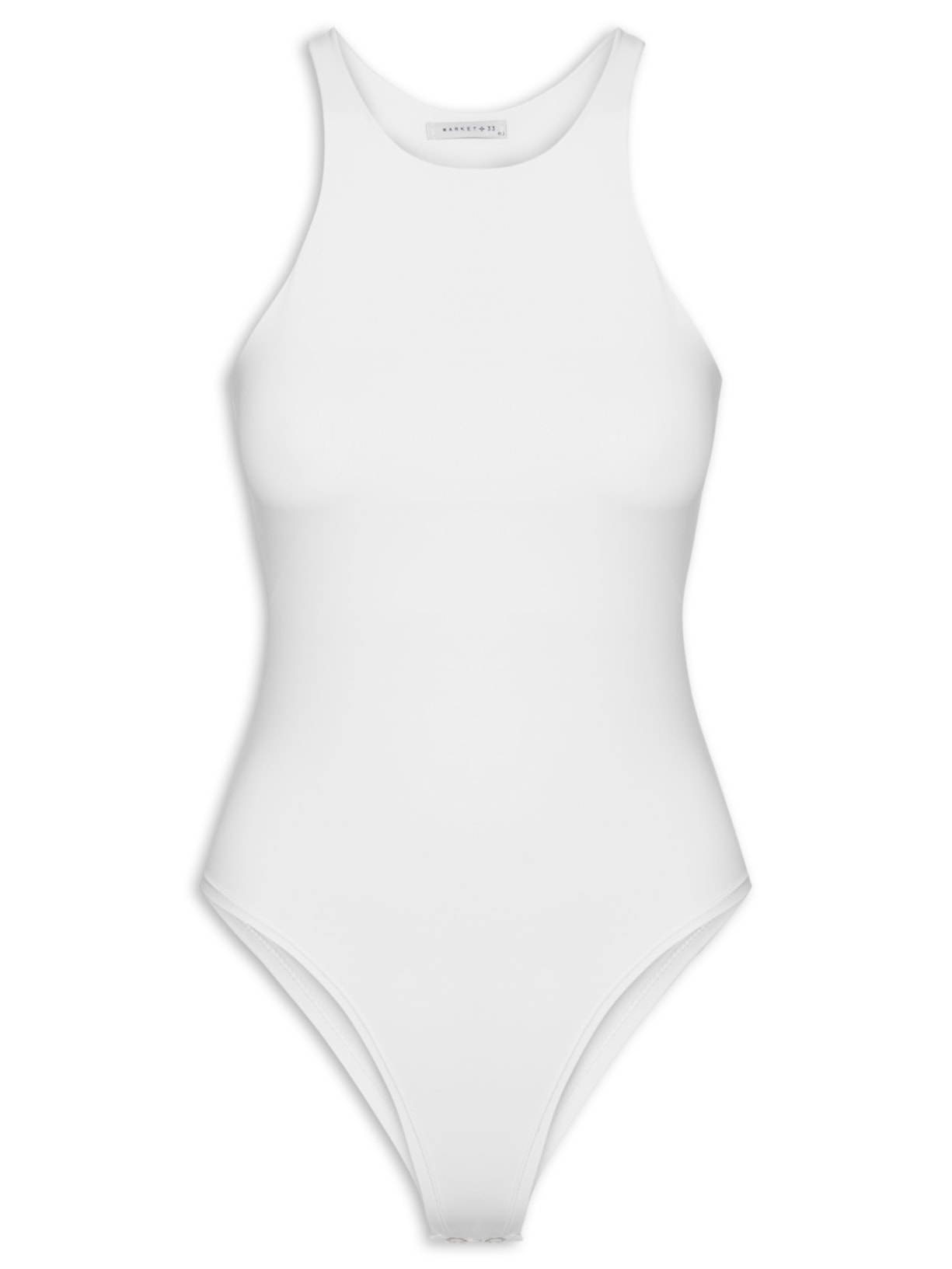 Body Feminino em Poliamida Nadador Branco Market 33